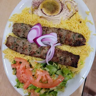 Kofta plate. Delish.