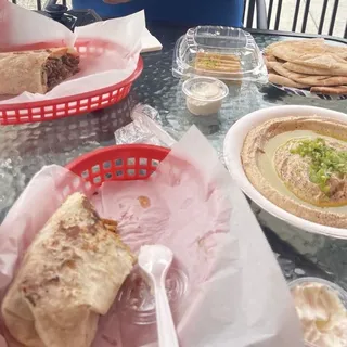 Beef & chicken kabob Plate