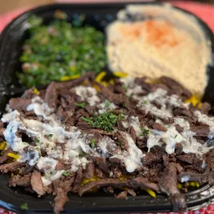 Wagyu Beef Shawarma plate