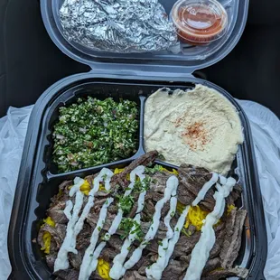 Beef Shawarma Plate.