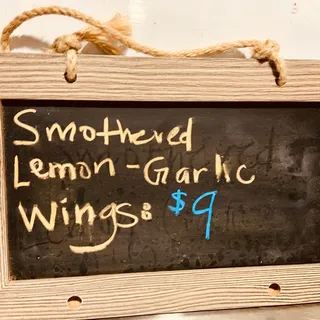 Smothered Lemon Garlic Wings