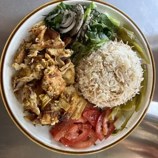 Chicken shawarma platers