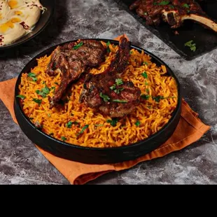 Bone in lamb off the rack.  What I was expecting.  Not what I got at all.