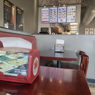the interior of a restaurant