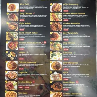 1st time here.  The food was excellent. Service was excellent. We had Chicken Tikka and Chicken Shawarma.