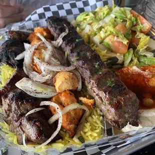 Premium Mixed Kebab Plate