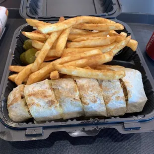 Chicken Shawarma with Fries