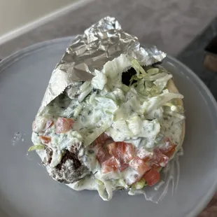 3. Veggie Falafel Gyro