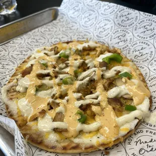 Shawarma pizza