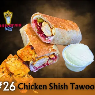 a chicken dish with a side of potato chips