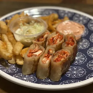 Chicken Shawarma on charcoal and fried