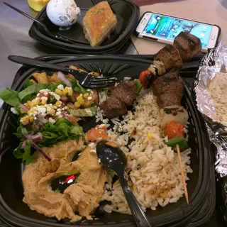 Lamb Kabob Plate