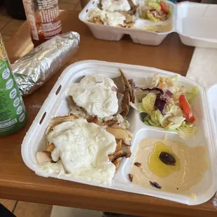 Chicken gyro combo!