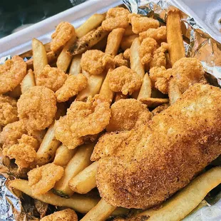 Fish &amp; shrimp platter
