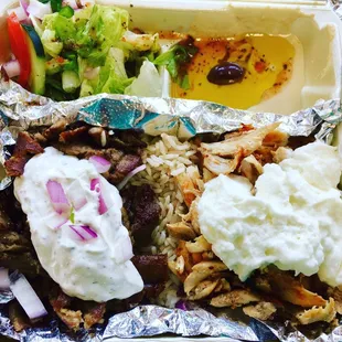 Half and half platter, so good.