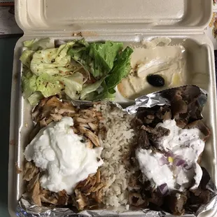 Combo (Chicken and Gyro) Plate $11.99