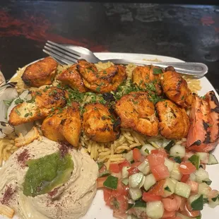 Chicken Shish Tawook Plate