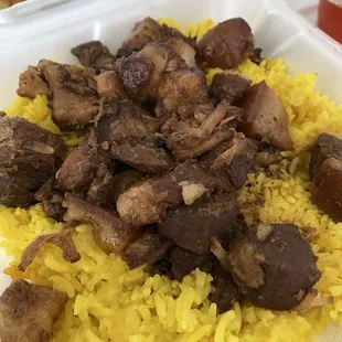 Pork Belly Adobo with Rice