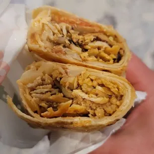 Tandoori chicken wrap to-go