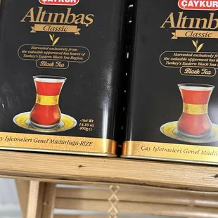 two boxes of tea