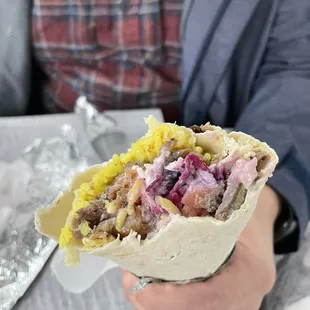 Lamb and Beef Shawarma Pita