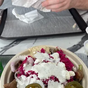 Bowl and pita