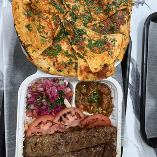 Adana Kebab Platter