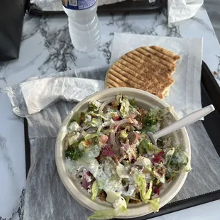 Chicken Shawarma Bowl with Pita