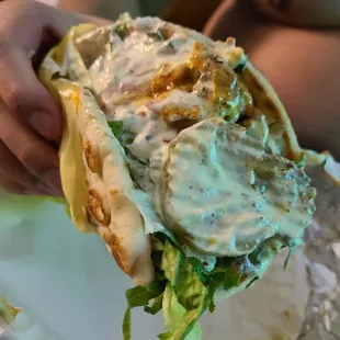Chicken gyro.