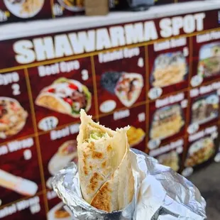 Yummy shawarma sandwich