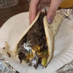 3. Beef Shawarma Pita (Halal)