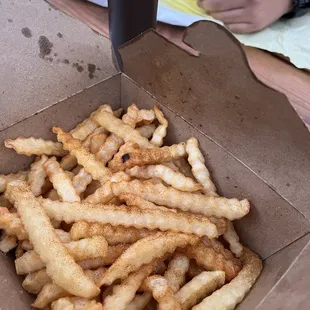 a box of french fries