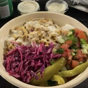 Chicken shawarma bowl