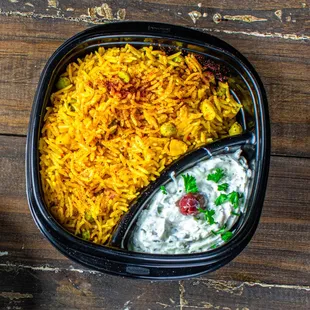 Basmati Rice w/ Tzatziki Sauce