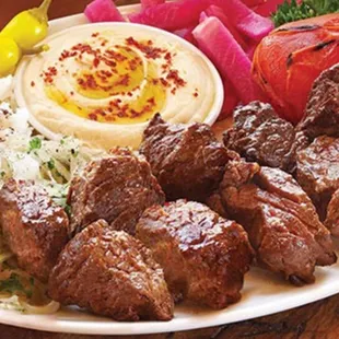 Lamb kebab plate