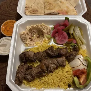 Beef Kebab Plate (RIPEYE)