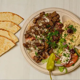 Lamb shawarma plate