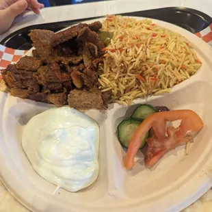 Kids beef plate