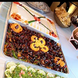 Eggplant Salad, Hummus