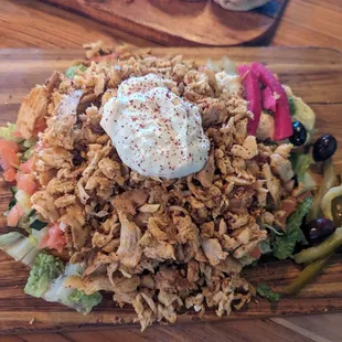 Chicken shawarma salad