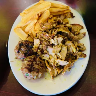 beef kabobs &amp; turkey shawarma - Both delicious and moistest I&apos;ve found anywhere