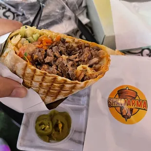 Beef shawarma