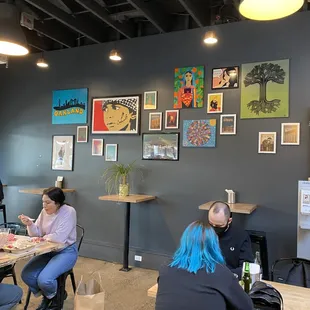 The main art wall at our Oakland flagship