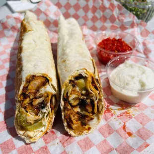 Chicken shawarma wrap