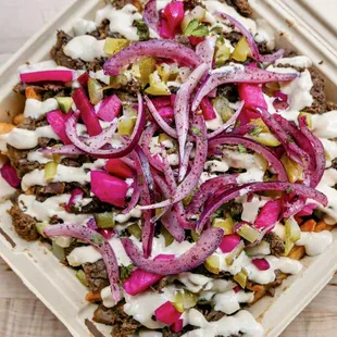 Lamb shawarma fries at its finest