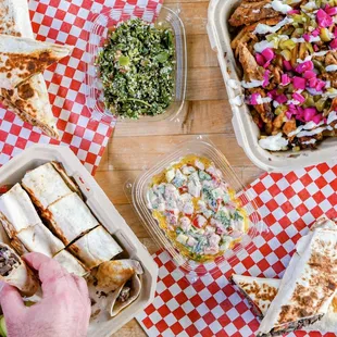 Full Shawarma spread