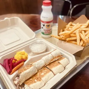 Lamb/Beef Shawarma Wrap Arabi Style