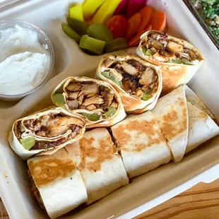 Chicken arabi style wrap. Photo by @martiwantsmore