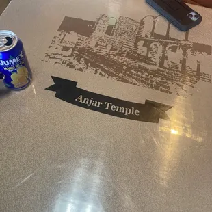 Each table is a custom pic of Lebanese landmarks
