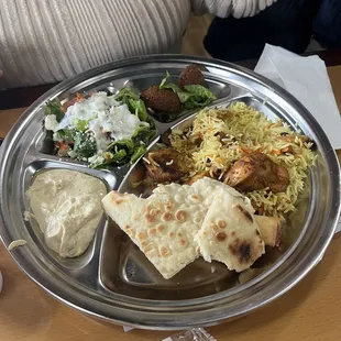 Hummus, Basmati Rice, 1 Piece Falafel Ball